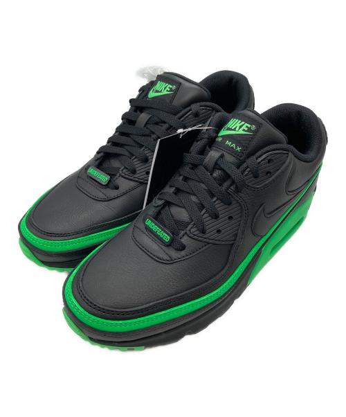 NIKE（ナイキ）NIKE (ナイキ) UNDEFEATED (アンディフィーテッド) AIR MAX 90 BLACK/GREEN ブラック サイズ:26.5cmの古着・服飾アイテム