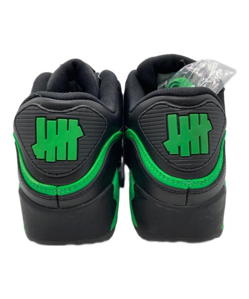 NIKE（ナイキ）NIKE (ナイキ) UNDEFEATED (アンディフィーテッド) AIR MAX 90 BLACK/GREEN ブラック サイズ:26.5cmの古着・服飾アイテム