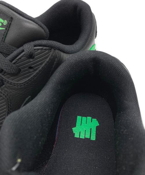 NIKE（ナイキ）NIKE (ナイキ) UNDEFEATED (アンディフィーテッド) AIR MAX 90 BLACK/GREEN ブラック サイズ:26.5cmの古着・服飾アイテム