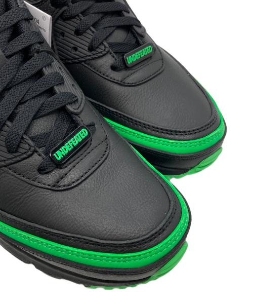 NIKE（ナイキ）NIKE (ナイキ) UNDEFEATED (アンディフィーテッド) AIR MAX 90 BLACK/GREEN ブラック サイズ:26.5cmの古着・服飾アイテム