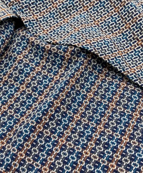 Engineered Garments（エンジニアド ガーメンツ）Engineered Garments (エンジニアードガーメンツ) combo short collar shirt ネイビー サイズ:Sの古着・服飾アイテム
