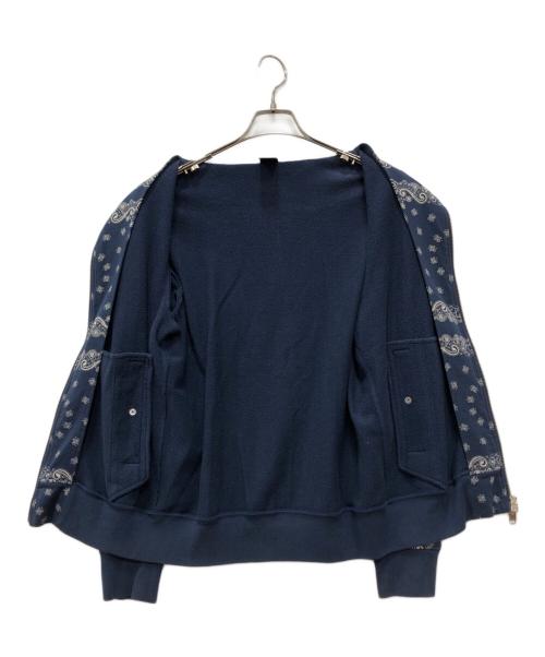 NUMBER (N)INE（ナンバーナイン）NUMBER (N)INE (ナンバーナイン) 総柄ブルゾン ネイビー サイズ:2の古着・服飾アイテム