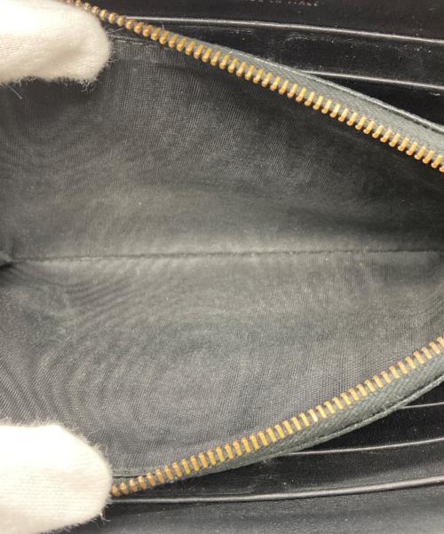 BOTTEGA VENETA（ボッテガベネタ）BOTTEGA VENETA (ボッテガベネタ) イントレチャート ジップロングウォレット ブラックの古着・服飾アイテム