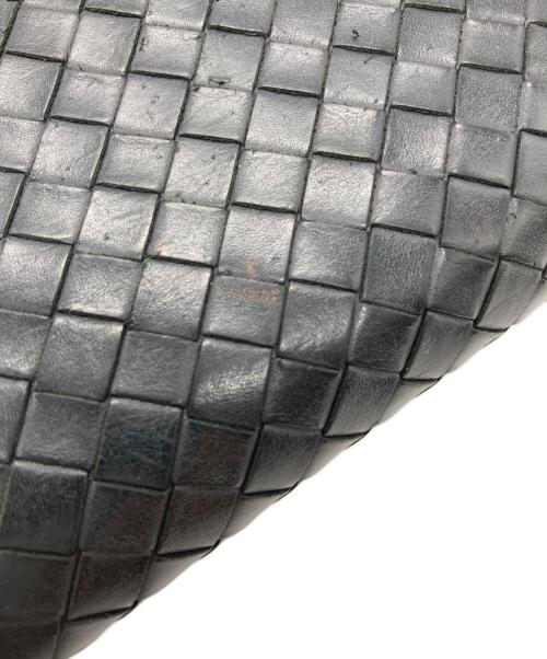 BOTTEGA VENETA（ボッテガベネタ）BOTTEGA VENETA (ボッテガベネタ) イントレチャート ジップロングウォレット ブラックの古着・服飾アイテム