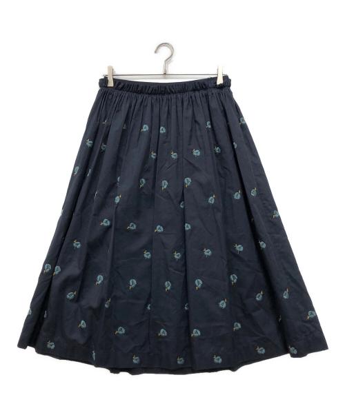 mina perhonen（ミナ ペルホネン）mina perhonen (ミナ ペルホネン) ohayo スカート ネイビー サイズ:38の古着・服飾アイテム
