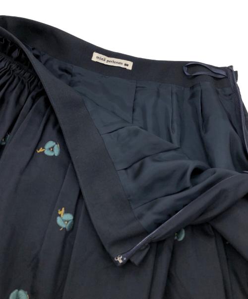 mina perhonen（ミナ ペルホネン）mina perhonen (ミナ ペルホネン) ohayo スカート ネイビー サイズ:38の古着・服飾アイテム