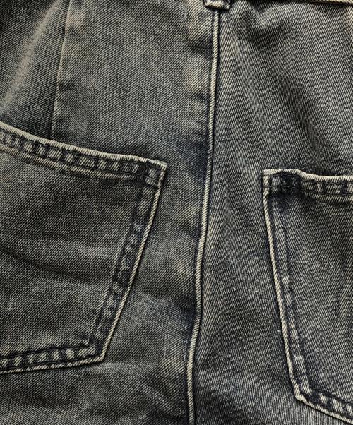 mideal（マイディール）MIDEAL (マイディール) カットアウトデザインワイドデニム ブルー サイズ:Sの古着・服飾アイテム