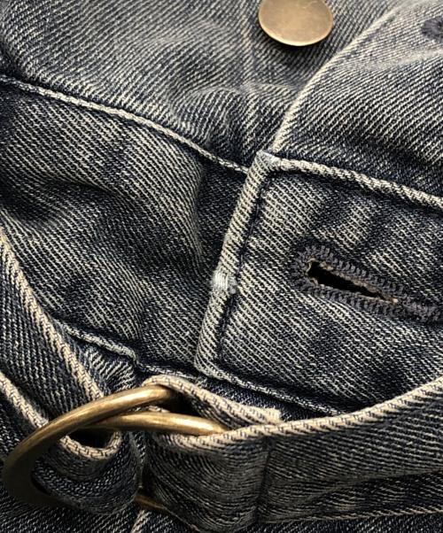 mideal（マイディール）MIDEAL (マイディール) カットアウトデザインワイドデニム ブルー サイズ:Sの古着・服飾アイテム