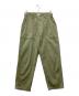 CIOTA（シオタ）の古着「スビンヘリンボンベイカーパンツ」｜グリーン