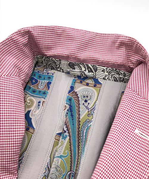 ETRO（エトロ）ETRO (エトロ) テーラードジャケット レッド サイズ:3の古着・服飾アイテム