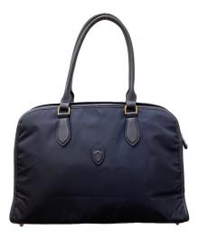 Felisi（フェリージ）の古着「ナイロン×レザーブリーフケース」｜ネイビー
