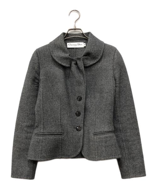 Christian Dior（クリスチャン ディオール）Christian Dior (クリスチャン ディオール) Wool blazer グレー サイズ:38の古着・服飾アイテム