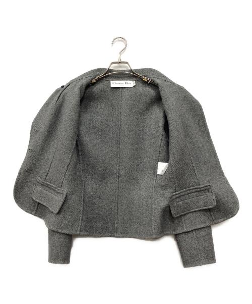 Christian Dior（クリスチャン ディオール）Christian Dior (クリスチャン ディオール) Wool blazer グレー サイズ:38の古着・服飾アイテム