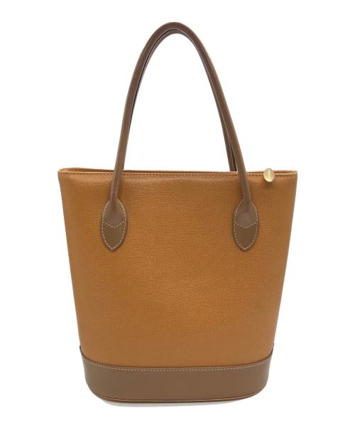 BURBERRY（バーバリー）BURBERRY (バーバリー) 裏地シャドーホース ロゴプレートハンドバッグ ベージュ サイズ:下記参照の古着・服飾アイテム