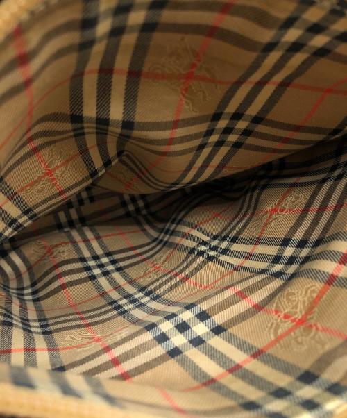 BURBERRY（バーバリー）BURBERRY (バーバリー) 裏地シャドーホース ロゴプレートハンドバッグ ベージュ サイズ:下記参照の古着・服飾アイテム