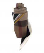 BURBERRY LONDONバーバリーロンドン）の古着「シルクスカーフ」｜ベージュ