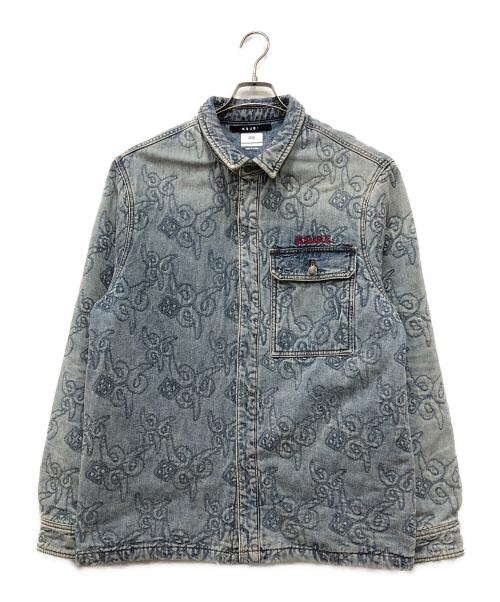 Ksubi（スビ）Ksubi (スビ) JUICEWRLD (ジュースワールド) QUILTED LS SHIRT インディゴ サイズ:Lの古着・服飾アイテム