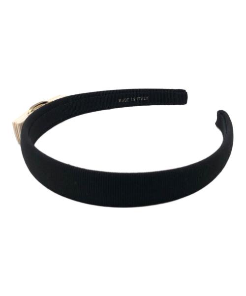 Salvatore Ferragamo（サルヴァトーレ フェラガモ）Salvatore Ferragamo (サルヴァトーレ フェラガモ) ヴァラカチューシャ ブラックの古着・服飾アイテム