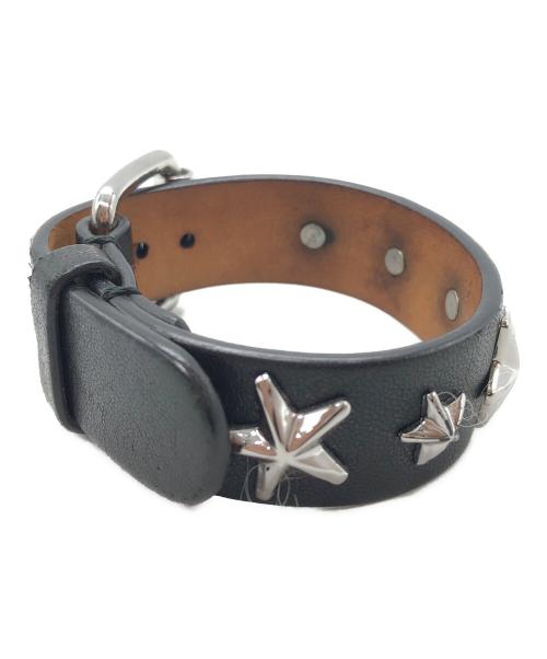 JIMMY CHOO（ジミーチュウ）JIMMY CHOO (ジミーチュウ) スタッズレザーブレスレット シルバーの古着・服飾アイテム