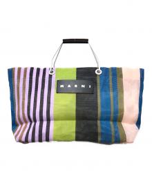 MARNI（マルニ）の古着「フラワーカフェメッシュハンドバッグ」｜マルチカラー