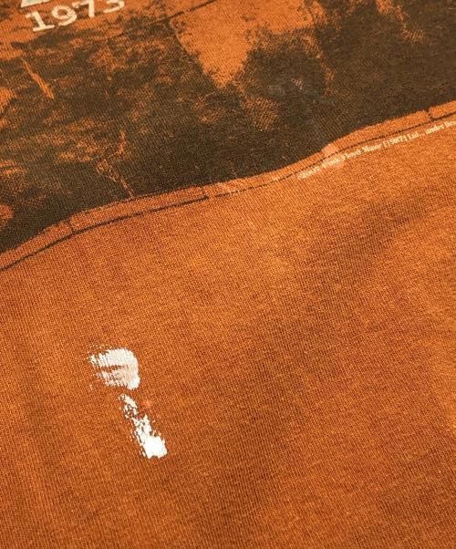 ALSTYLE APPAREL & ACTIVEWEAR（アレスタイルアパレル＆アクティブウェア）ALSTYLE APPAREL & ACTIVEWEAR (アレスタイルアパレル＆アクティブウェア) 狂気プリントＴシャツ オレンジ サイズ:XLの古着・服飾アイテム