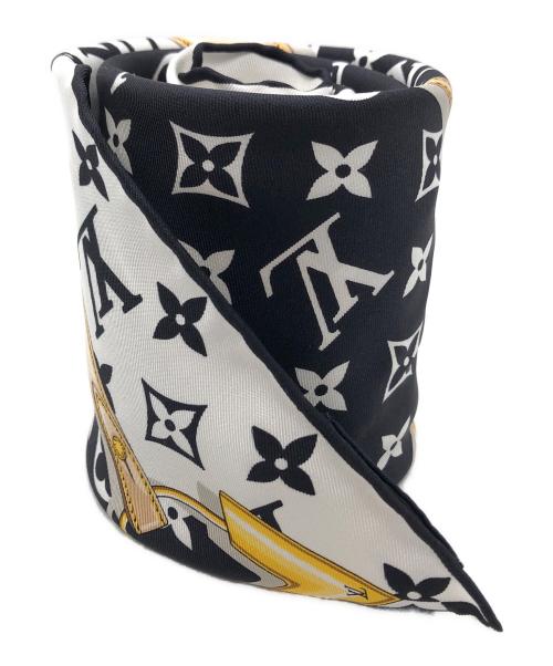 LOUIS VUITTON（ルイ ヴィトン）LOUIS VUITTON (ルイ ヴィトン) カレ・モノグラム コンフィデンシャル ホワイト×ブラックの古着・服飾アイテム