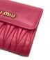 中古・古着 MIU MIU (ミュウミュウ) 3つ折り財布 ピンク サイズ:下記参照：15000円