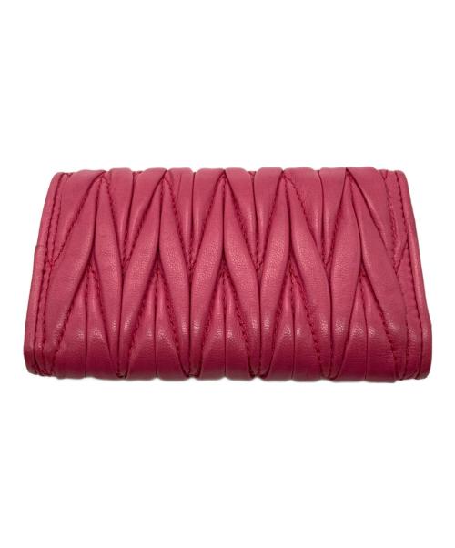 MIU MIU（ミュウミュウ）MIU MIU (ミュウミュウ) キーケース ピンク サイズ:下記参照の古着・服飾アイテム