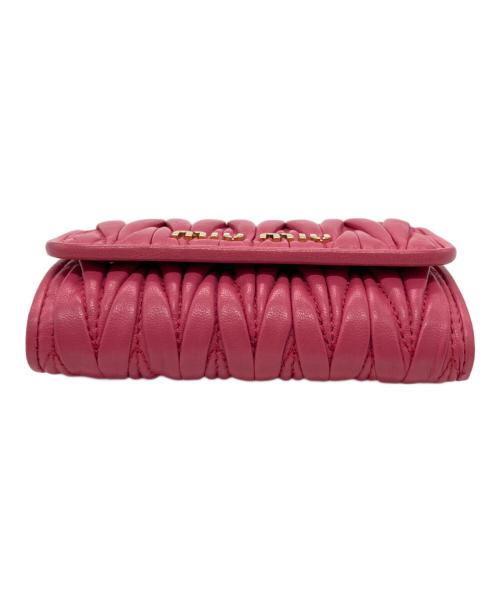 MIU MIU（ミュウミュウ）MIU MIU (ミュウミュウ) キーケース ピンク サイズ:下記参照の古着・服飾アイテム