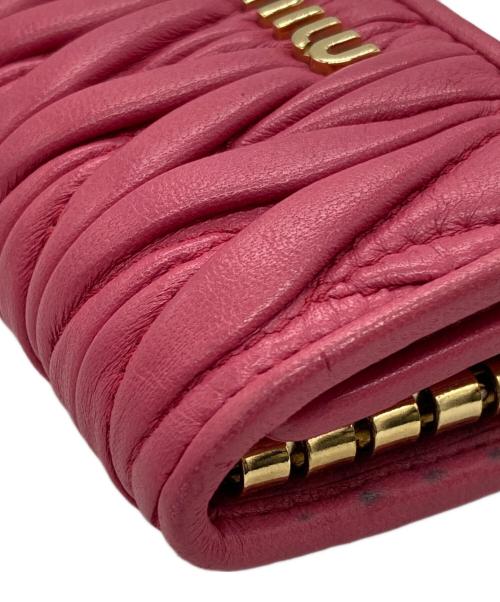 MIU MIU（ミュウミュウ）MIU MIU (ミュウミュウ) キーケース ピンク サイズ:下記参照の古着・服飾アイテム