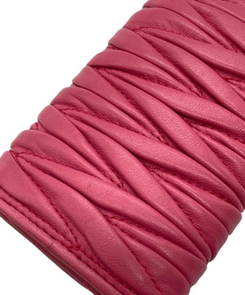 MIU MIU（ミュウミュウ）MIU MIU (ミュウミュウ) キーケース ピンク サイズ:下記参照の古着・服飾アイテム