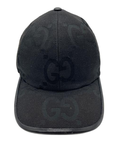 GUCCI（グッチ）GUCCI (グッチ) ジャンボGG ベースボールキャップ ブラック サイズ:下記参照の古着・服飾アイテム