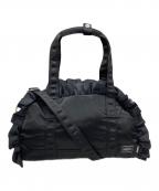 PORTER×ATMOSポーター×アトモス）の古着「RUFFLE 2WAY BOSTON BAG」｜ブラック