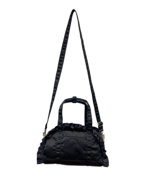 PORTER（ポーター）PORTER (ポーター) atmos (アトモス) RUFFLE 2WAY BOSTON BAG ブラック サイズ:下記参照の古着・服飾アイテム
