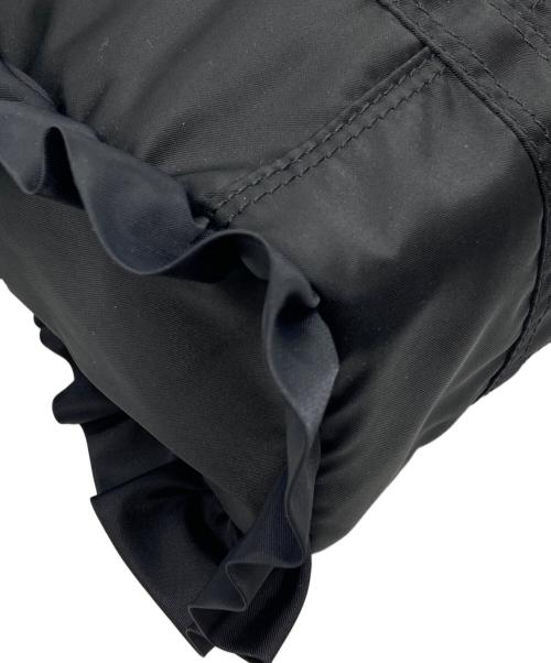 PORTER（ポーター）PORTER (ポーター) atmos (アトモス) RUFFLE 2WAY BOSTON BAG ブラック サイズ:下記参照の古着・服飾アイテム