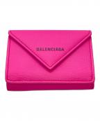 BALENCIAGAバレンシアガ）の古着「ペーパーミニウォレット」｜ピンク