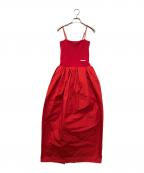 PRANK PROJECTプランクプロジェクト）の古着「Knit Combi Bare Dress」｜レッド