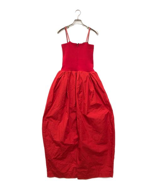 PRANK PROJECT（プランクプロジェクト）PRANK PROJECT (プランクプロジェクト) Knit Combi Bare Dress レッド サイズ:FREEの古着・服飾アイテム