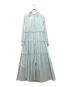 ne quittez pas（ヌキテパ）の古着「Cotton Voile Tiered Maxi Dress」｜ブルー
