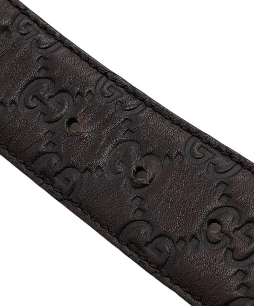 GUCCI（グッチ）GUCCI (グッチ) レザーベルト ブラウンの古着・服飾アイテム