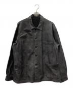 seven by sevenセブンバイセブン）の古着「EURO WORK LEATHER JACKET」｜グレー