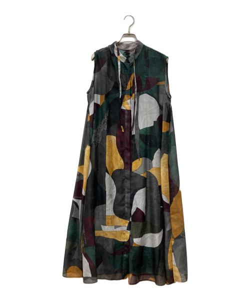 Ameri（アメリ）AMERI (アメリ) MEDI MURAL TRANSFORM DRESS グリーン サイズ:Sの古着・服飾アイテム