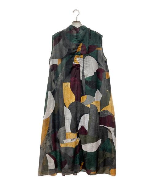 Ameri（アメリ）AMERI (アメリ) MEDI MURAL TRANSFORM DRESS グリーン サイズ:Sの古着・服飾アイテム