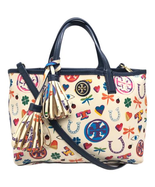 TORY BURCH（トリーバーチ）TORY BURCH (トリーバーチ) 2WAYバッグ アイボリー サイズ:下記参照の古着・服飾アイテム