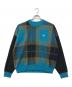 FRED PERRY（フレッドペリー）の古着「タータンチェック ニット」｜ブルー