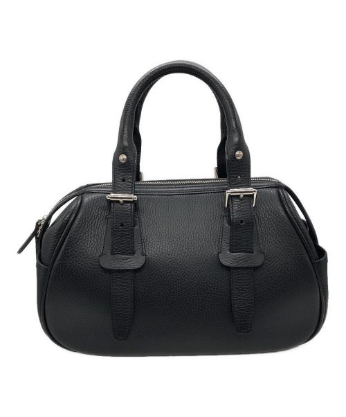 BURBERRY（バーバリー）BURBERRY (バーバリー) 裏地ノバチェック レザーミニボストンバッグ ブラック サイズ:下記参照の古着・服飾アイテム