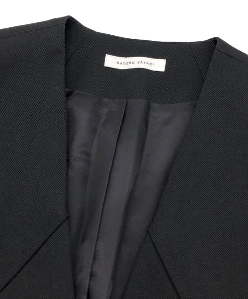 SATORU SASAKI（サトル ササキ）SATORU SASAKI (サトル ササキ) ノースリーブジャケット ブラック サイズ:1の古着・服飾アイテム