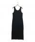 AURALEE (オーラリー) COTTON SILK STRETCH DOUBLE FACE ワンピース ブラック：25000円