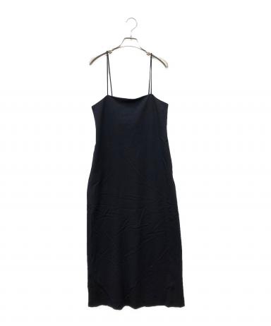 オーラリー　auralee ネイビー リブ編みキャミワンピース ロング丈 1 中古・古着通販】AURALEE (オーラリー) HARD TWIST WOOL DOBBY DRESS