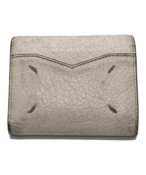 Maison Margiela（メゾンマルジェラ）Maison Margiela (メゾンマルジェラ) 4つタグ レザーウォレット ホワイトの古着・服飾アイテム